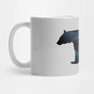 I Love AVL - Black Bear Cityscape - GreyBG 25 Mug